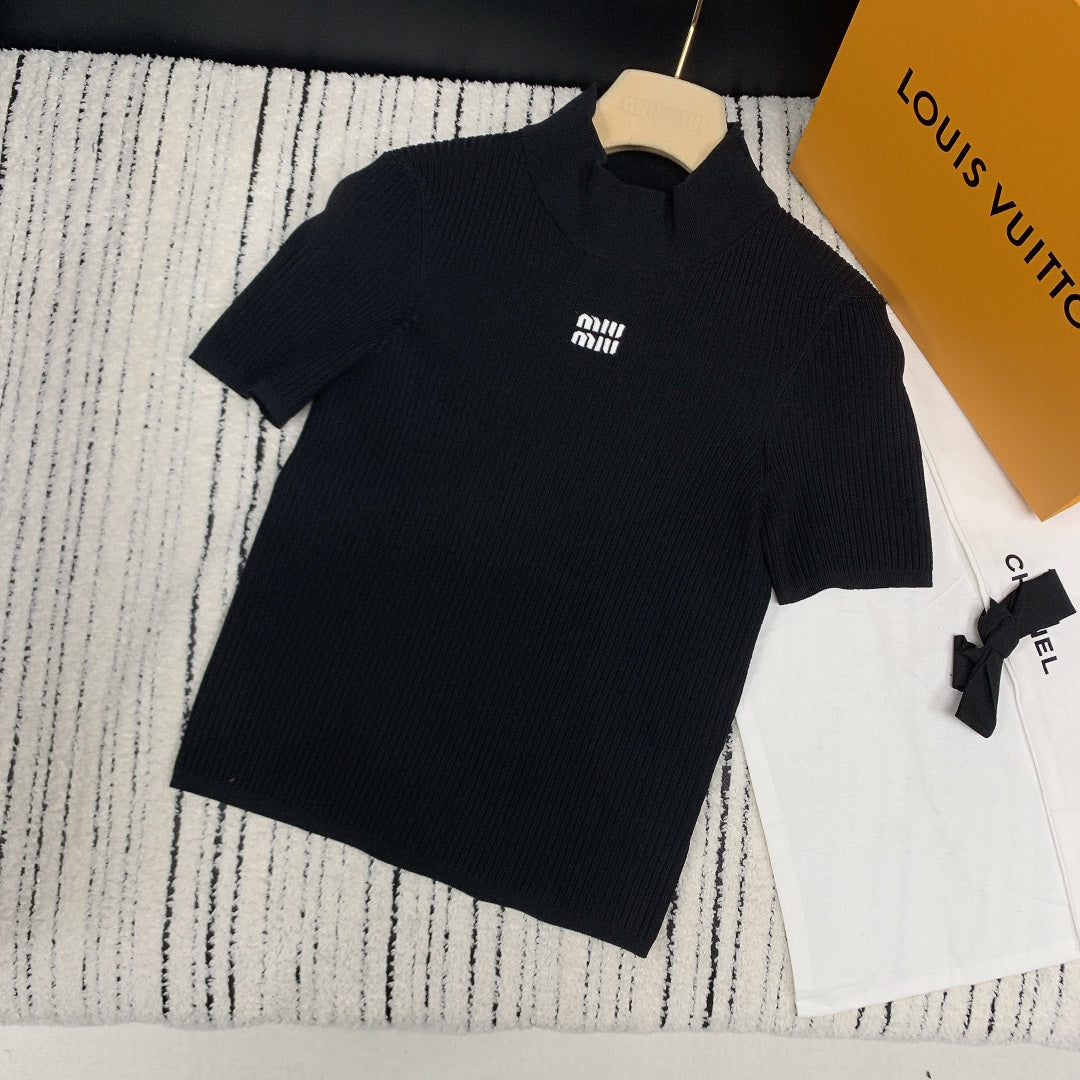 MIUMIU CREW NECK KNIT SWEATER 219791