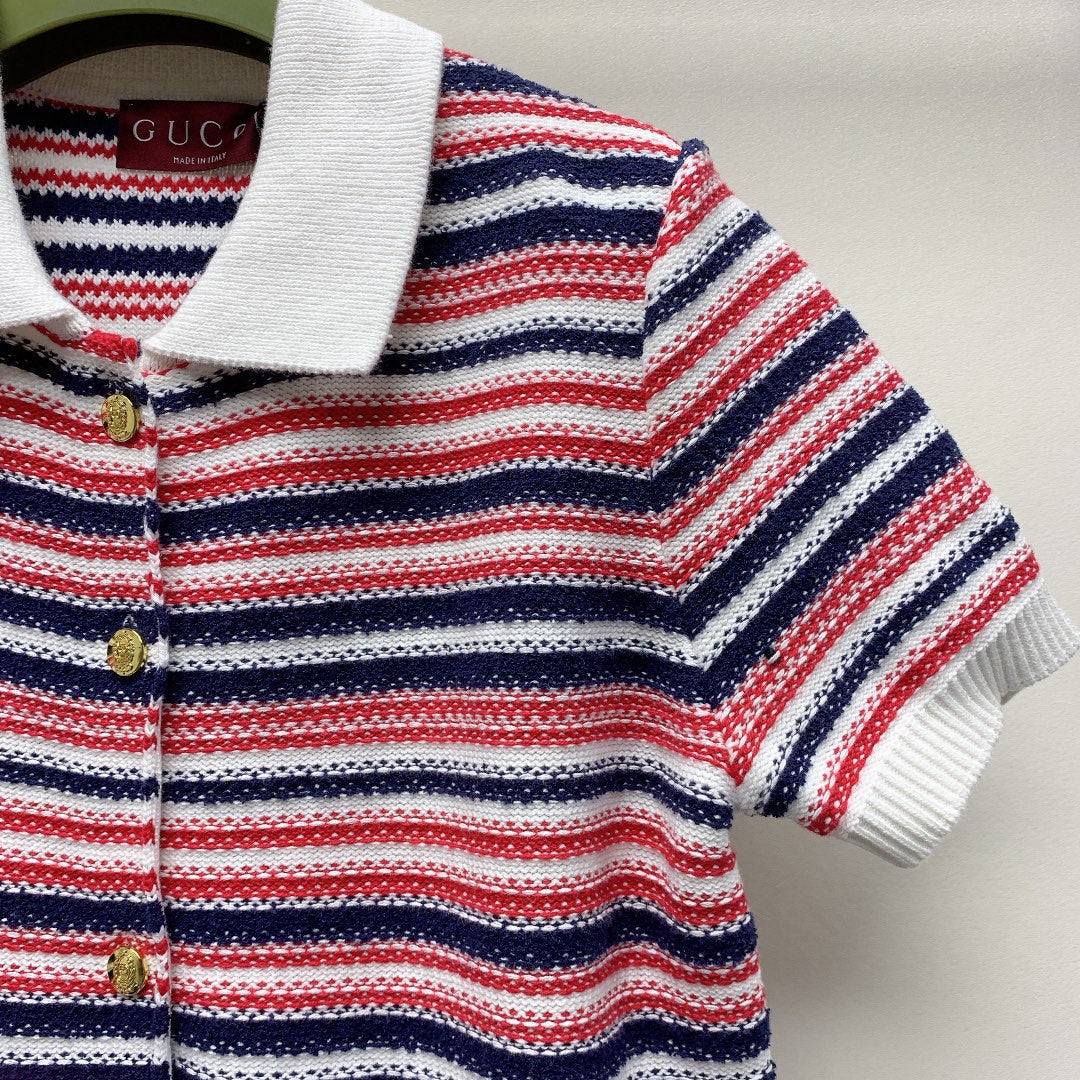 Gucci 25C Fine wool polo top 228202