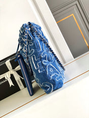 CC MEDIUM 37 BAG IN NAVY BLUE DENIM