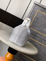 CHANEL 25S SHOPPING BAG 18 CM IN SILVER RHINESTONE-STUDDED