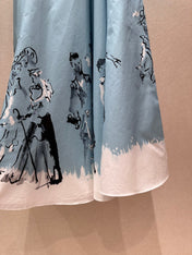 DIOR 26S MIDI A-LINE SKIRT 1408