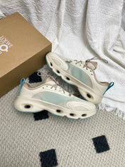 LOEWE 26S CLOUDSOLO SNEAKERS IN LIGHT BLUE AND BEIGE RECYCLED POLYESTER