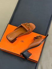 ISLE SANDAL IN BRONZE BROWN CALFSKIN