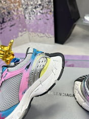 STAPLER SNEAKER IN GRAY PINK BLUE POLYURETHANE AND MESH