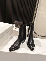 CELINE 25S CHELSEA BOOTS CLASSIC 45MM IN BLACK CALFSKIN