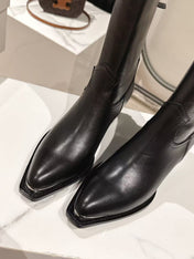 CELINE 25S CHELSEA BOOTS CLASSIC 45MM IN BLACK CALFSKIN