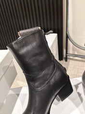 CELINE 25S CHELSEA BOOTS CLASSIC 45MM IN BLACK CALFSKIN