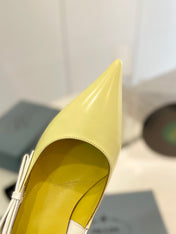 Pra Pump 45 Square Sole Vanilla White Patent Leather