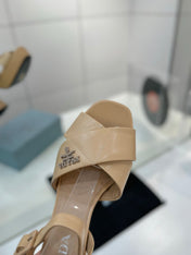 PRA HIGH HEELS 85MM IN BEIGE CALFSKIN