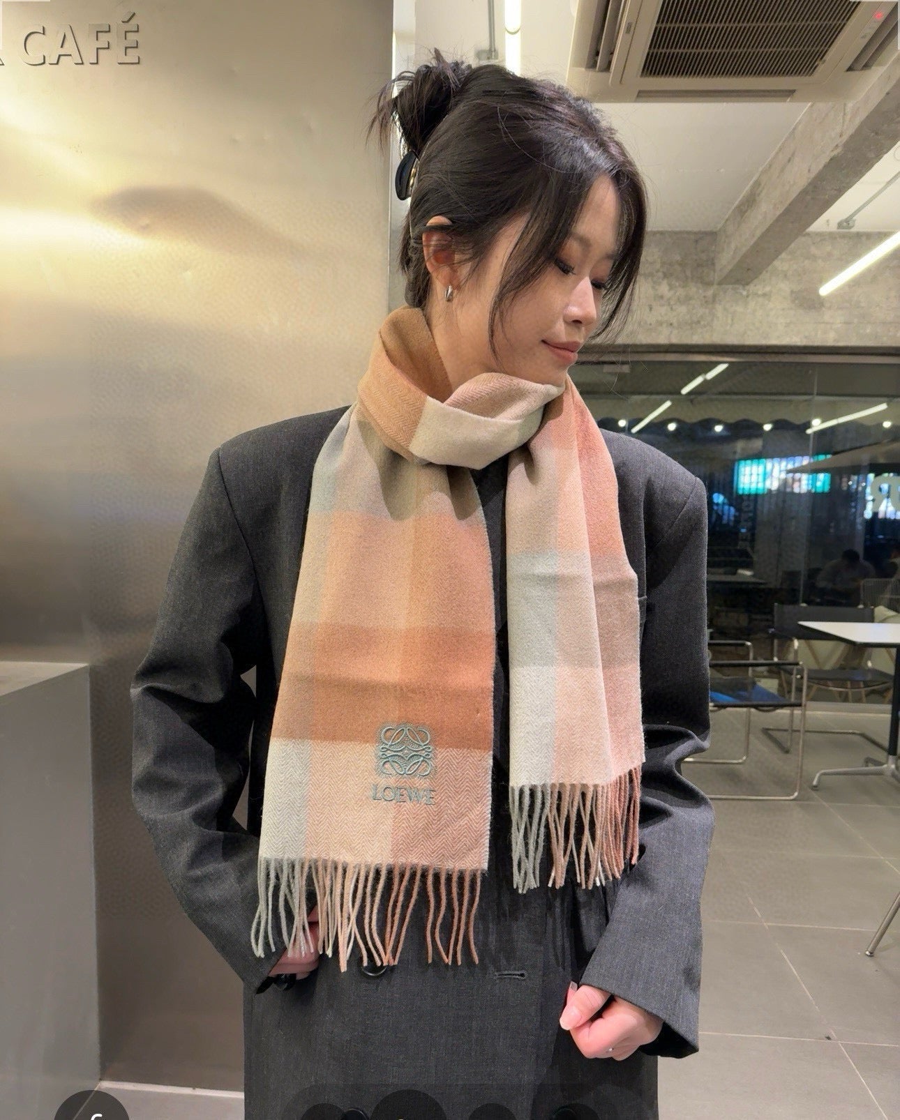 LOEWE 26S SCARF 180 IN CASHMERE 481062
