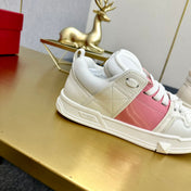 One Stud Sneaker Garavani Calfskin Fabric Light Pink White