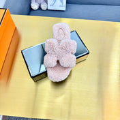 0RAN SHEARLING SANDALS LIGHT PINK