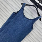 Miu Blue Denim Mini Dress