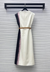 DIOR PRINTED DRESS WITH BELT 256706