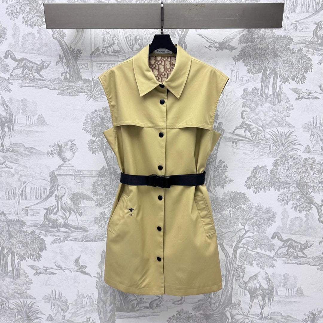 DIOR 25S SLEEVELESS DRESS WITH BELT 264685