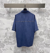 VALENTIN 25S DENIM SHIRT AND SHORTS SET 264676