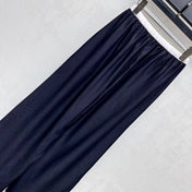 MIU 25S WIDE LEG PANTS WITH DRAWSTRING 264585
