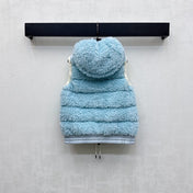 MONCLER 25S DOWN VEST IN BLUE 107