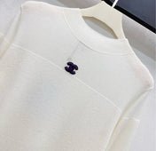 CHANEL 25S LIGHTWEIGHT KNIT SWEATER 607