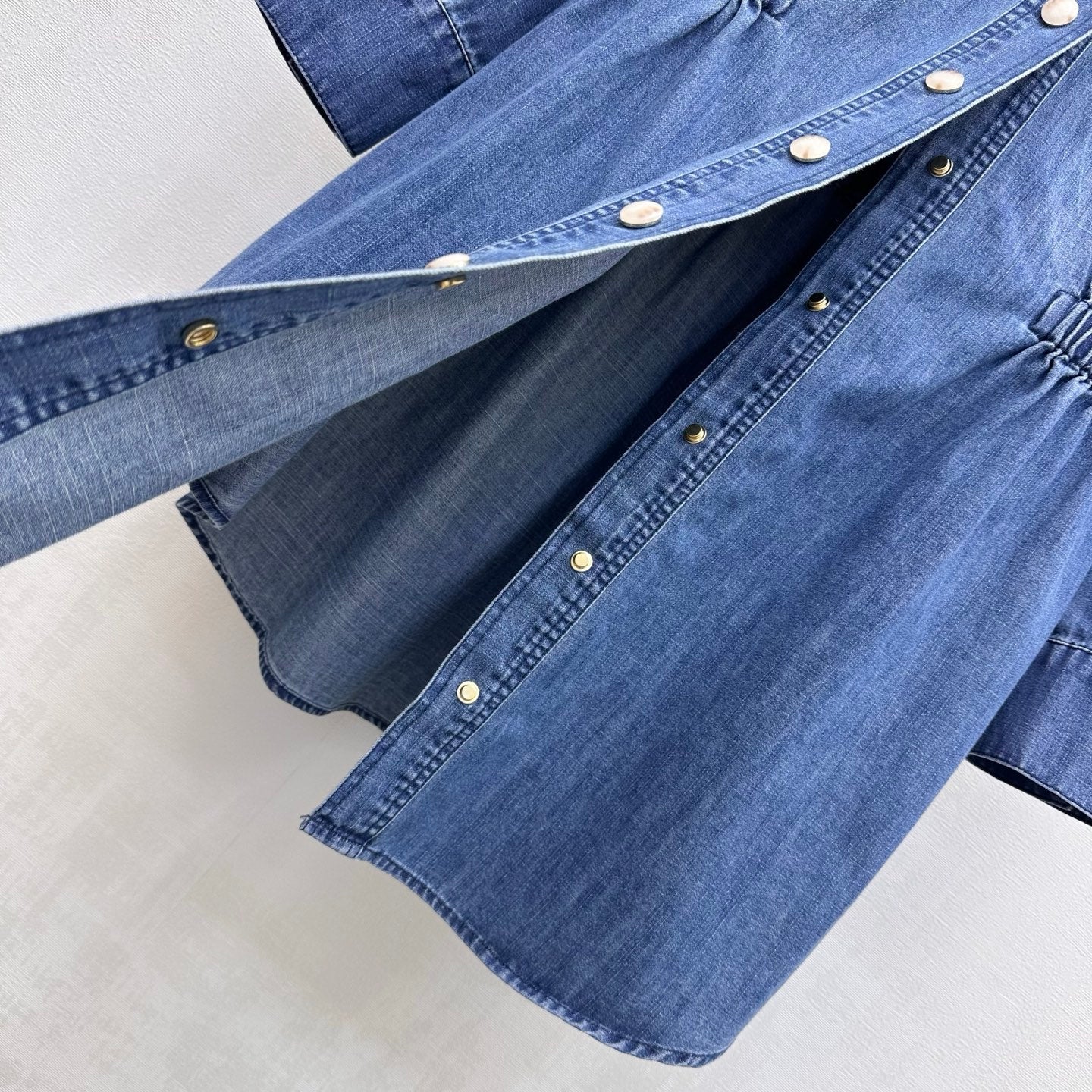 VALENTINO 26S LONG-SLEEVE DENIM SHIRT 348