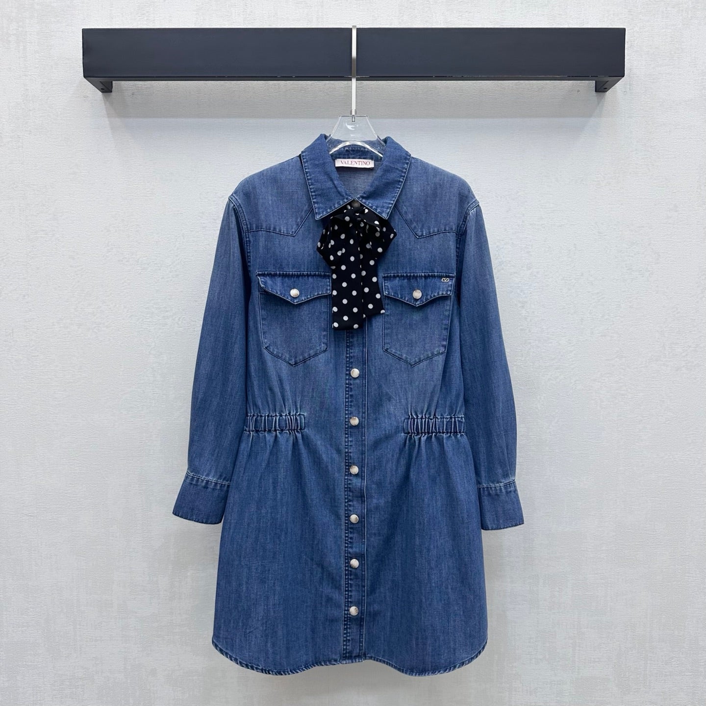 VALENTINO 26S LONG-SLEEVE DENIM SHIRT 348
