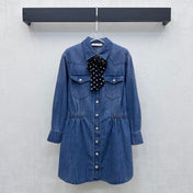 VALENTINO 26S LONG-SLEEVE DENIM SHIRT 348