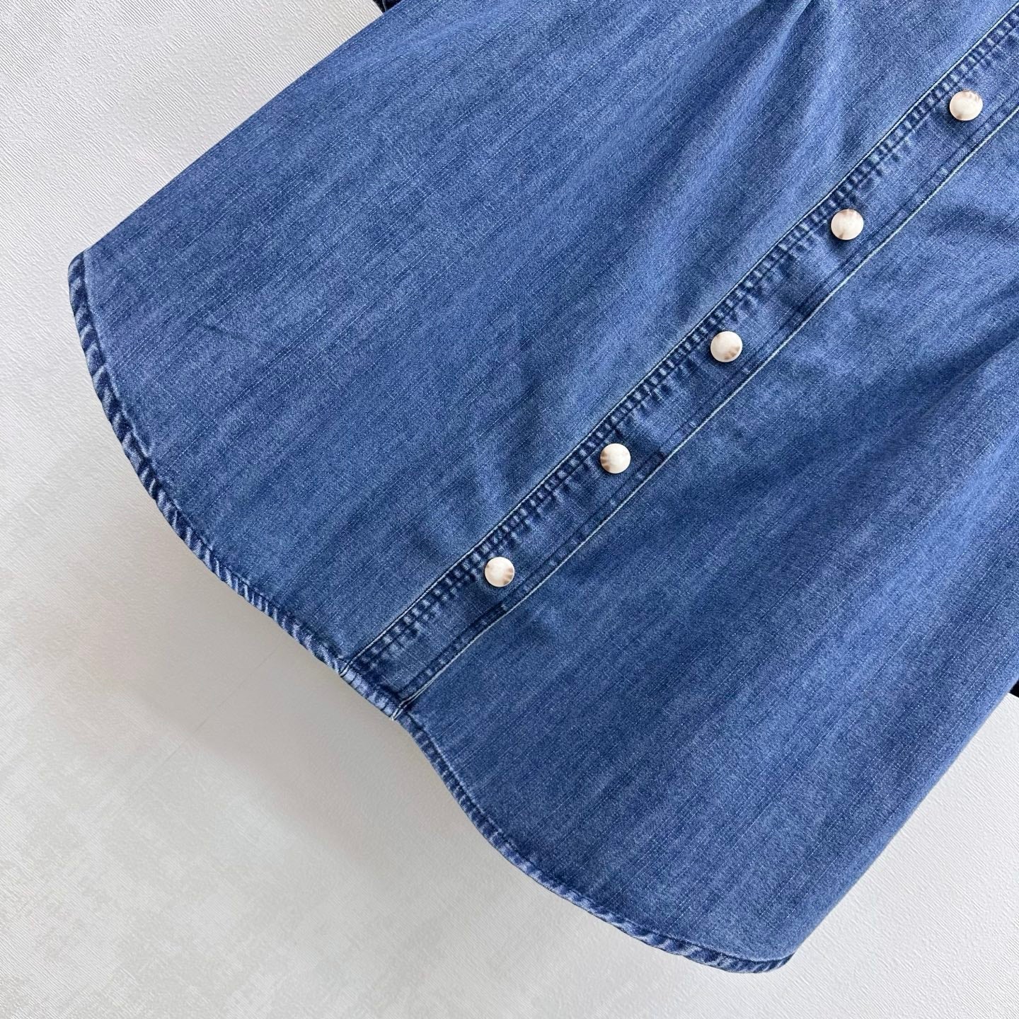 VALENTINO 26S LONG-SLEEVE DENIM SHIRT 348