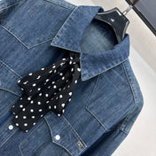 VALENTINO 26S LONG-SLEEVE DENIM SHIRT 347