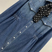 VALENTINO 26S LONG-SLEEVE DENIM SHIRT 347