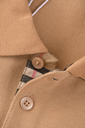 Burberry 25 Polo T- Shirt Caramel Cotton 232684