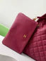 CC 25C HOBO BAGS 40CM DARK RED GRAINED CALFSKIN