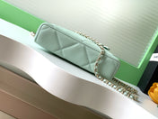 CHANEL 25S VANITY BAG 19.5 CM IN MINT GREEN LAMBSKIN