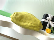 CHANEL 26S HAND BAG 32 IN LIME YELLOW LAMBSKIN GOLD HARDWARE