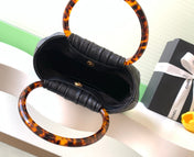 CHANEL 26S HAND BAG MEDIUM 24 IN BLACK LAMBSKIN GOLD HARDWARE
