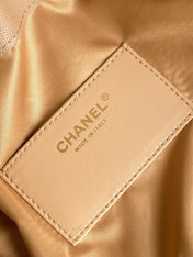 CHANEL 26S HOBO BAG 30 IN DARK BEIGE CAVIAR CALFSKIN GOLD HARDWARE