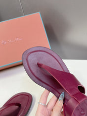 LP TRANI SANDALS BOYSENBERRY CALFSKIN