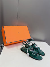 JUNE SANDAL COBALT CALFSKIN