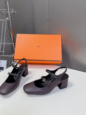 JACKIE 50 PUMP MAUVE LAMBSKIN