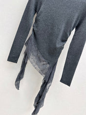 MIUMIU LONG-SLEEVE KNIT TOP STYLE 820