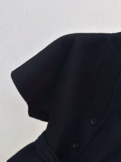 DIOR 25S SHORT DOUBLE-FACED KNIT COAT 586