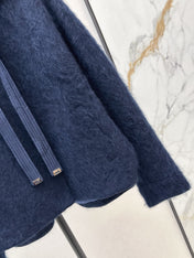 MAX MARA 25S HOODED KNIT JACKET 107