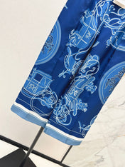 HERMES 25S WIDE‑LEG STRAIGHT PANTS 424