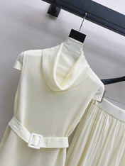 HERMES 26S SLEEVELESS TOP AND STRAIGHT-LEG TROUSERS SET 753
