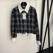 CELINE 26S LONG-SLEEVE CHECKED SHIRT STYLE 10