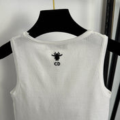 DIOR 26S RHINESTONE-EMBELLISHED KNITTED VEST 963