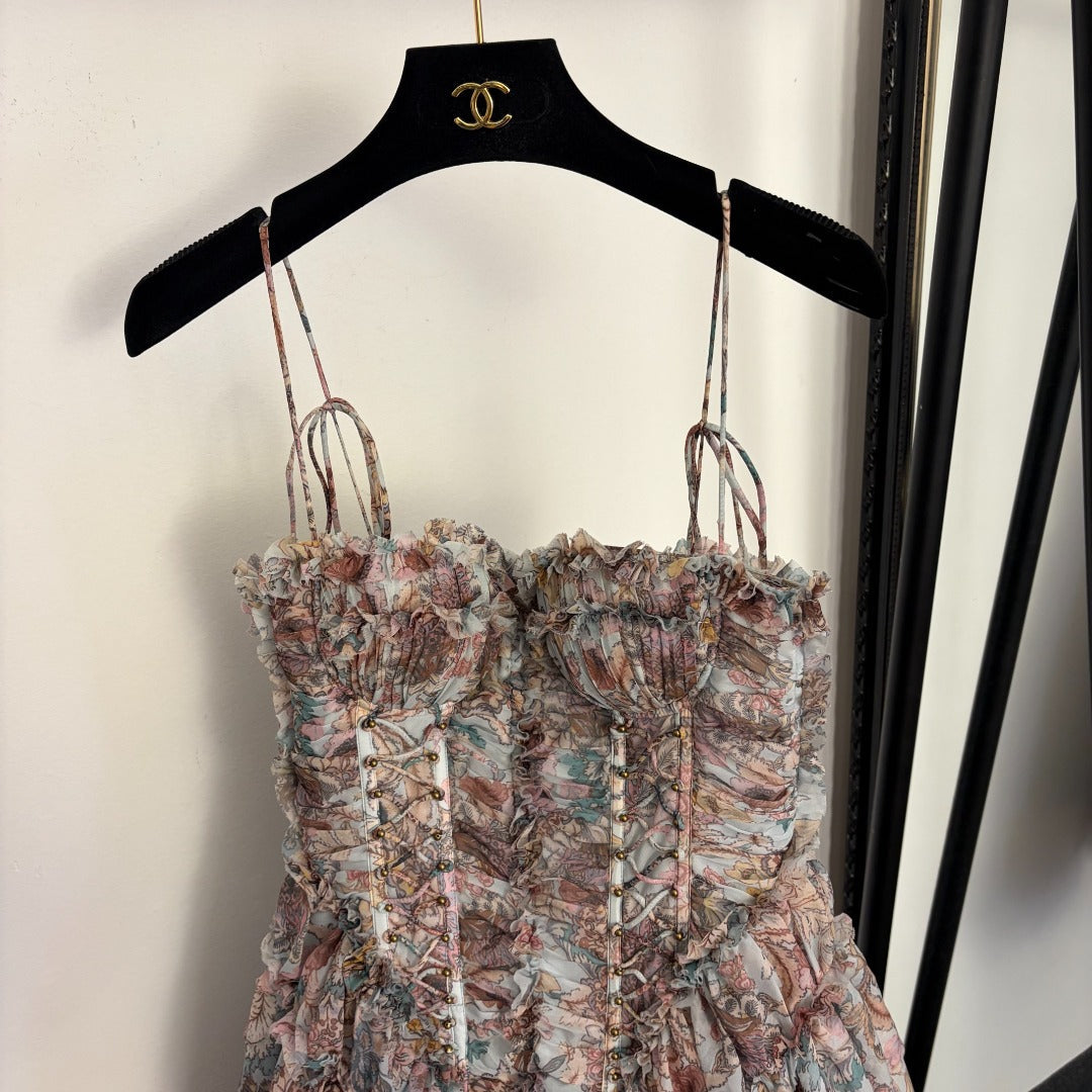 ZIMMERMANN 26S RUCHED MINI DRESS 273
