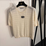 VALENTINO 26S SHORT SLEEVE KNIT TOP 208