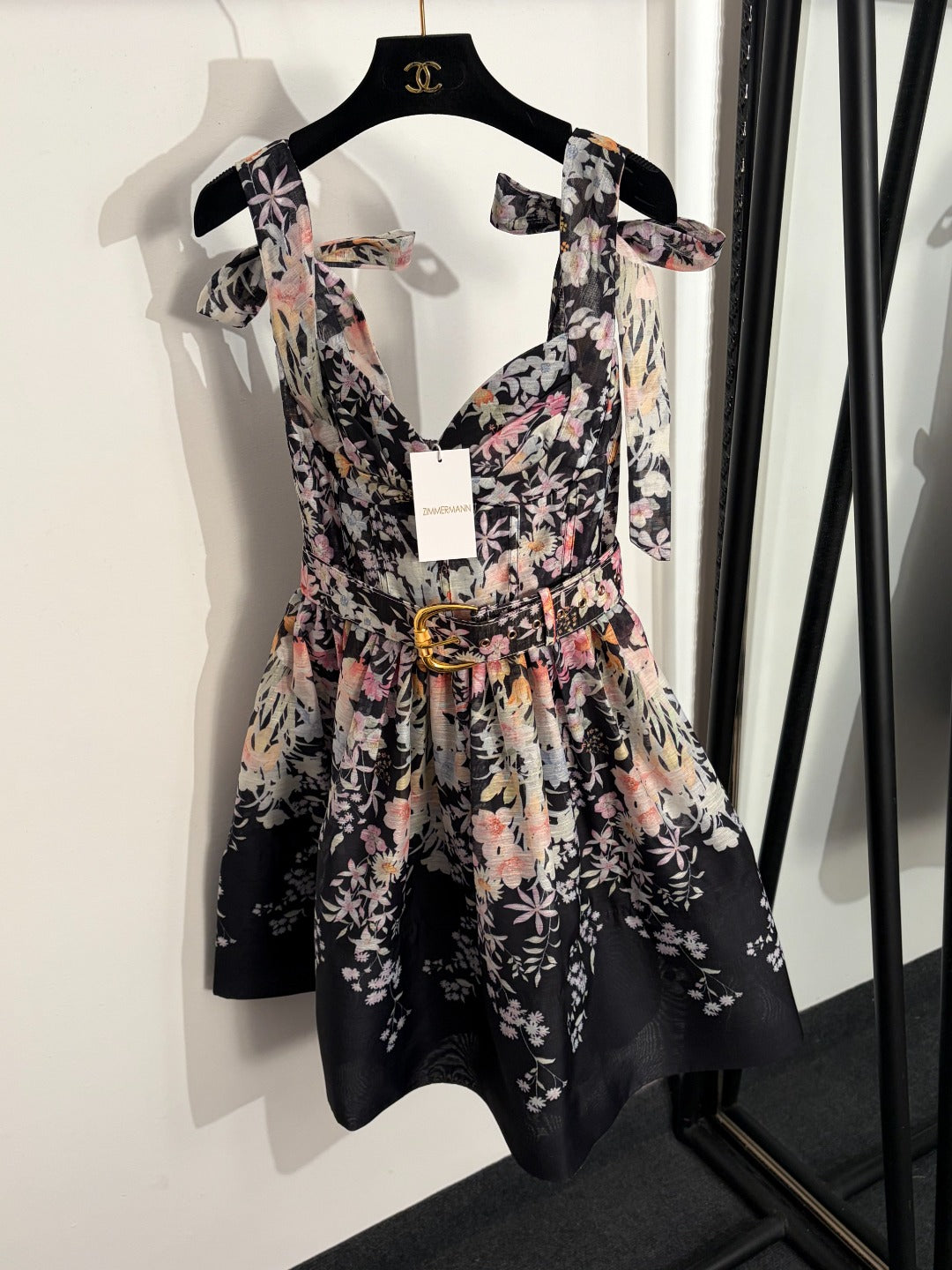 ZIMMERMANN 26S FLORAL DRESS WITH BELT STYLE 17