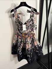 ZIMMERMANN 26S FLORAL DRESS WITH BELT STYLE 17