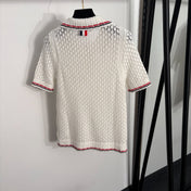 THOM 26S SHORT SLEEVE POLO KNIT TOP STYLE 259
